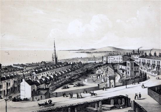 Newman & Co West View of Brighton from the top of the Old Church, c.1850 10 x 13in.